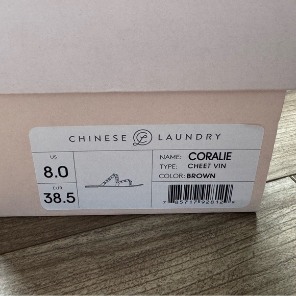 CHINESE LAUNDRY Coralie Cheetah Casual
Sandal Sz 8 New in box - Picture 13 of 13